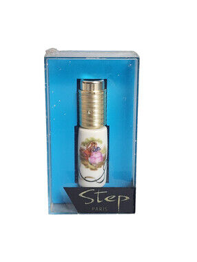 Step Paris Limoges France Spray Perfume Atomizer Bottle 3" Romantic Scene